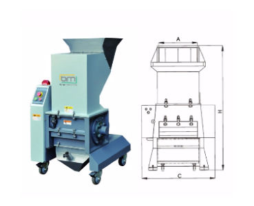 Máquina trituradora para materiais plásticos